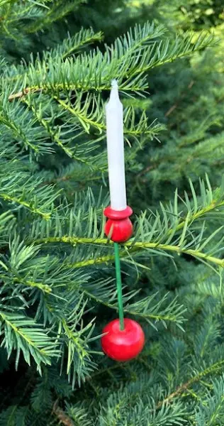 Kerzenhalter Set 6 Stück Antik Apfel Holz