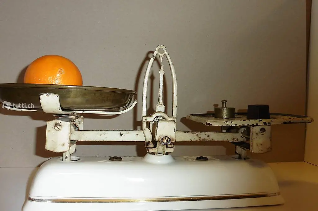 Brücken-Waage, Metal. Antik.