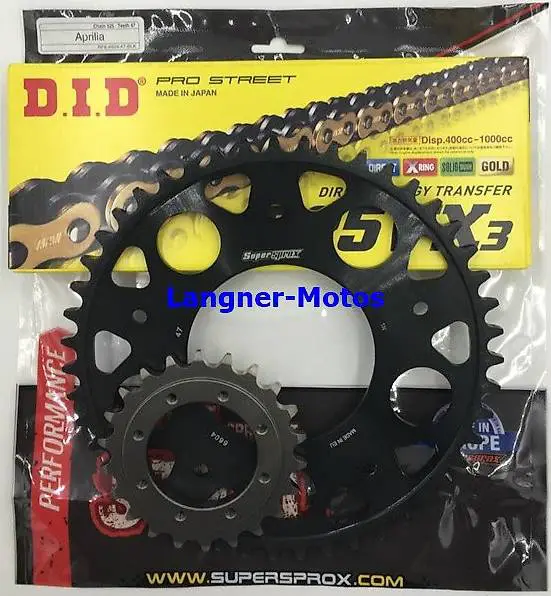 ketten satz did supersprox aprilia srv850 /atc abs 2012-2017