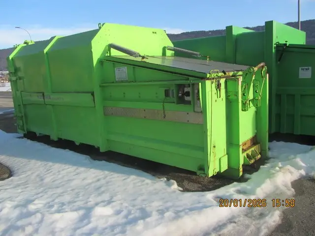 Compacteur HUSMANN 26 m3, Abrollcontainer / Mulden