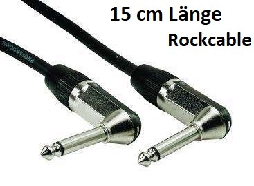 15 cm Lnge Abgewinckeltes Jack Kabel Gitarre rockcable