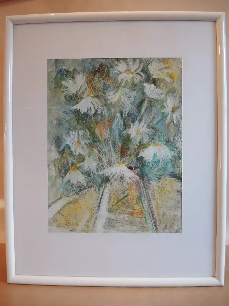 Gemälde auf Papier schöner Blumenstrauss