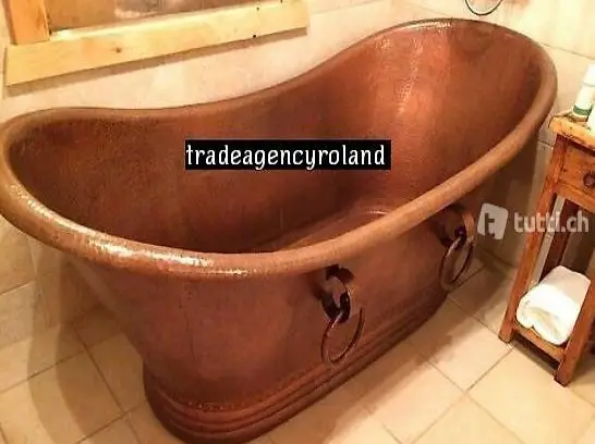  Badewanne Freistehende Wanne Kupferwanne Spa Aussenwanne