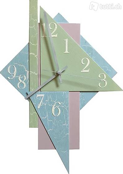 Wanduhr aus Alu im Vintage look, Modell Yocto 4802