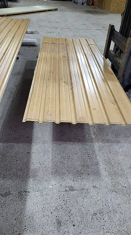 Trapezprofilblech Restposten Holzoptik