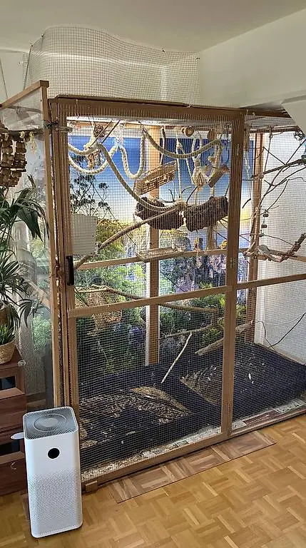 Voliere für Innenbereich