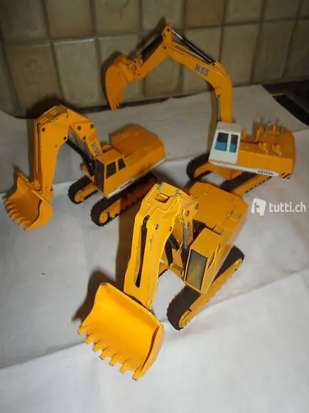 Baumaschinen, Rauppenbagger, Kettenbagger