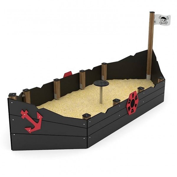 Sandkasten Schiff