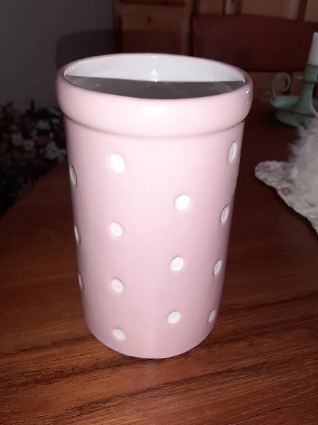 LÖFFELHALTER ROSA WEISS PUNKTE