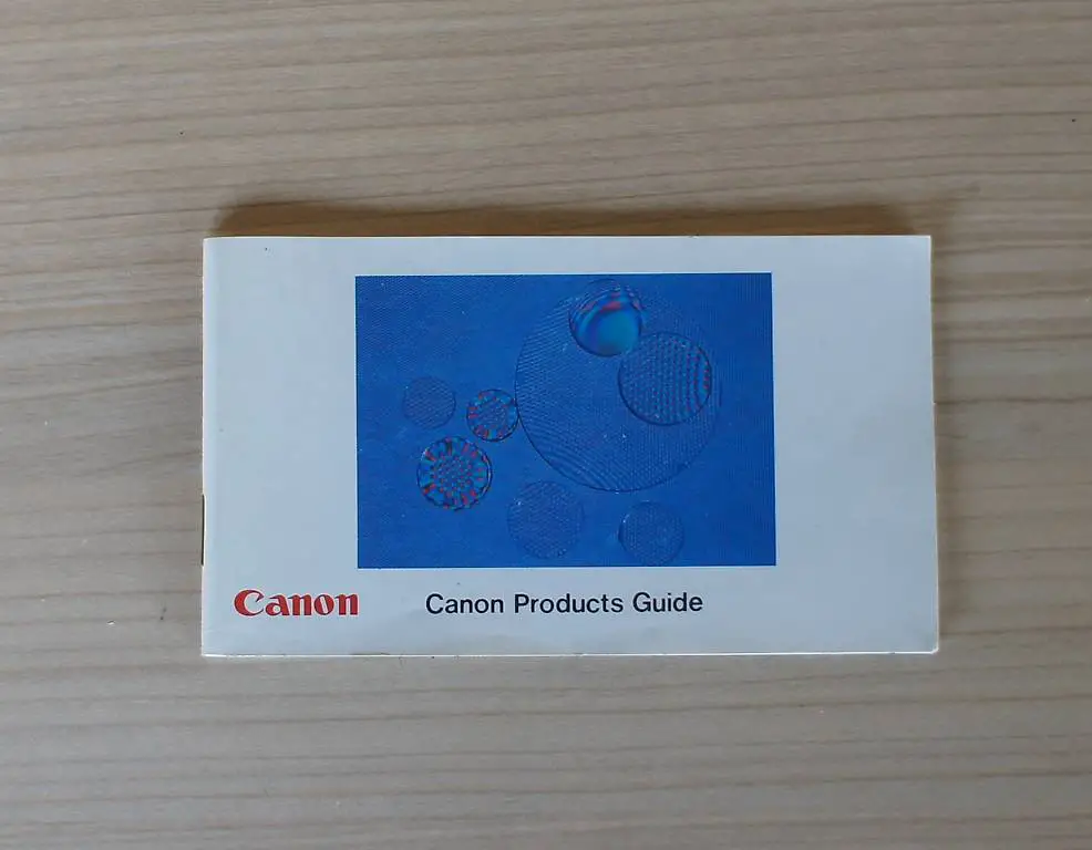 Wunderschöner Original Canon Products Guide 70er Jahre