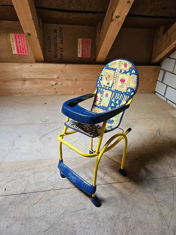 Puppen Hochstuhl, Puppenstuhl, Hochsitz für Puppen