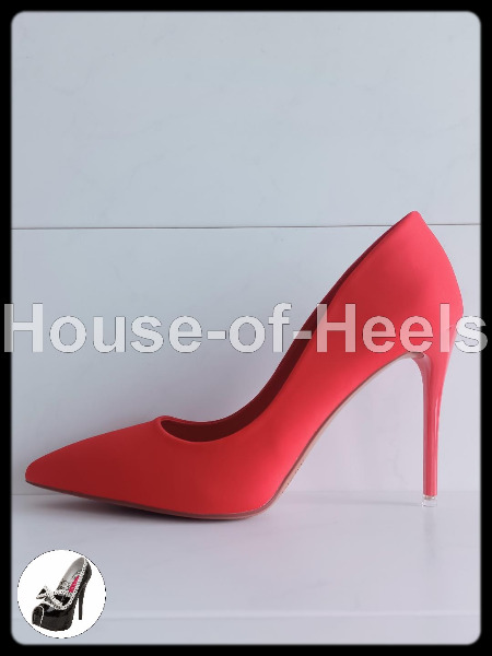 HoH Escarpins BigTree 43 talon 11cm satin rouge