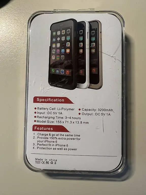 Handy-Hülle inkl. Zusatzakku