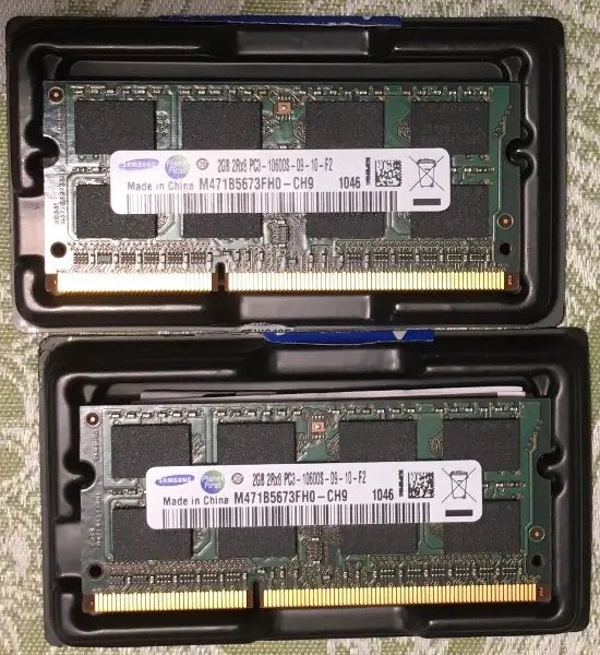 Arbeitsspeicher SAMSUNG 2x2GB - original von iMac 2010