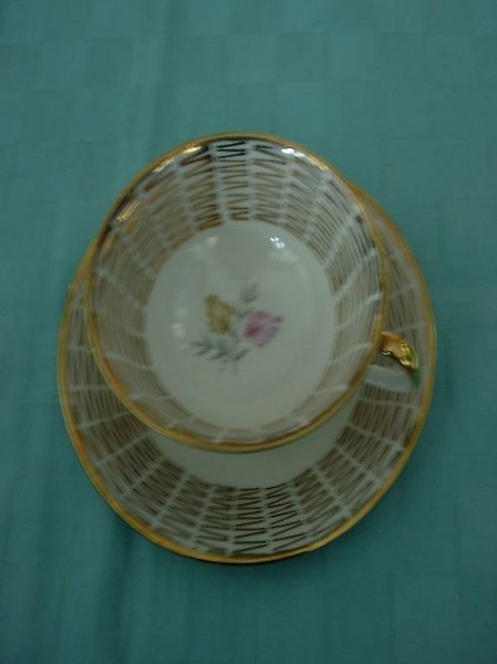  Moccatasse BAVARIA ELFENBEIN PORZELLAN