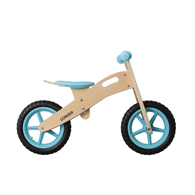 (Preis-Nachlass) - Laufrad Holz 12 Zoll blau/nature