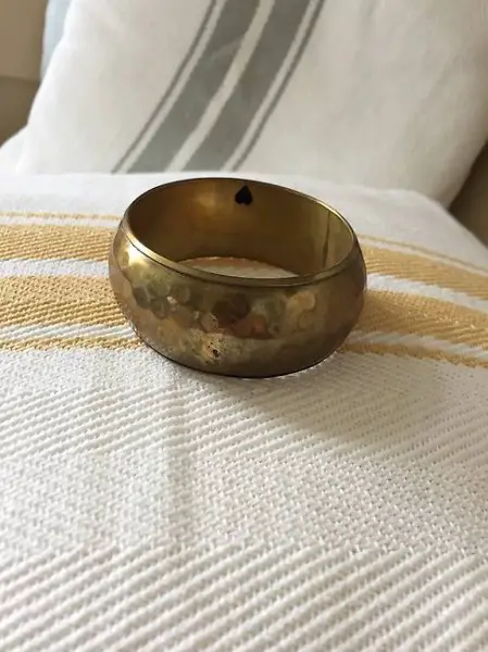 Armreif gehämmert gold farben