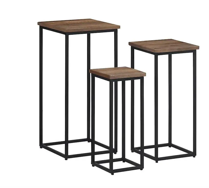 Pflanzenständer 3 Stk. Massivholz Teak SET