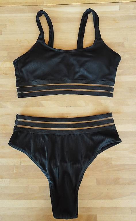 Bikini mit Meshbesatz, Grösse M