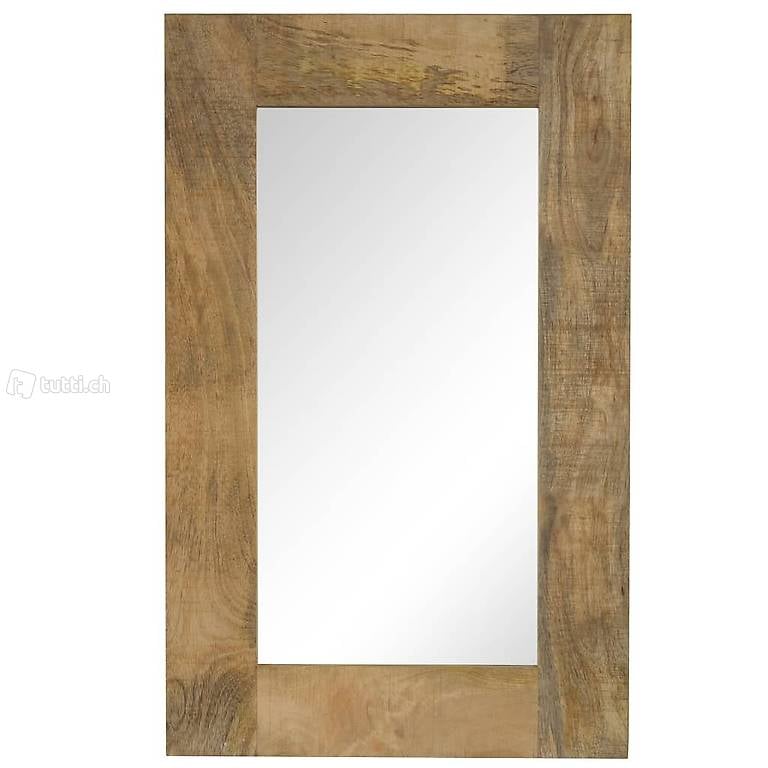  Spiegel Mangoholz Massiv 50 x 80 cm
