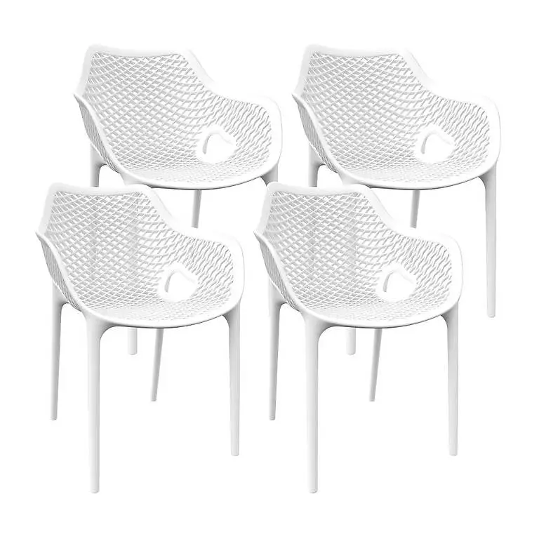 Gartenstuhl MATS 4er Set weiss