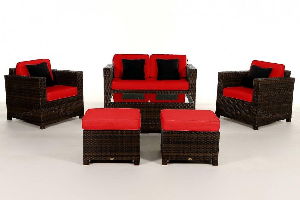 Rattan Lounge braun
