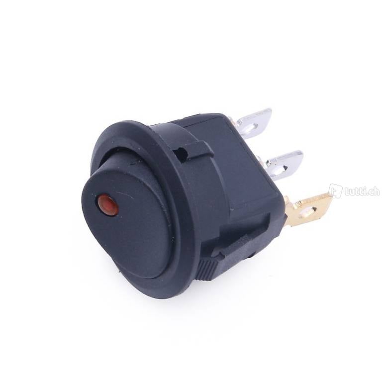  Kippschalter mit roter LED12V 20A