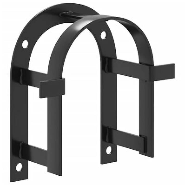 Trensenhalter Wandmontage Schwarz Eisen 184748