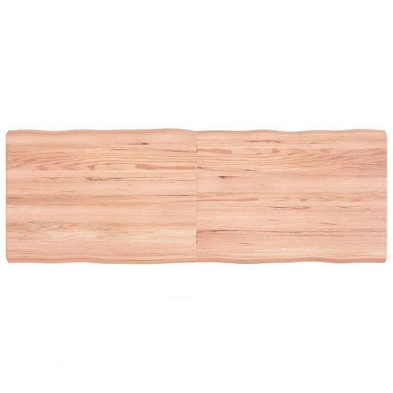 NeuTischplatte 140x50x (2-6) cm Massivholz Behandelt Baumka