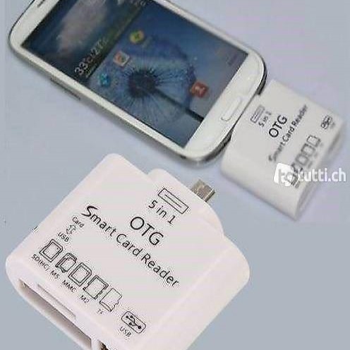  Portofrei 5in1 Micro USB Host OTG Adapter Samsung Galaxy S3