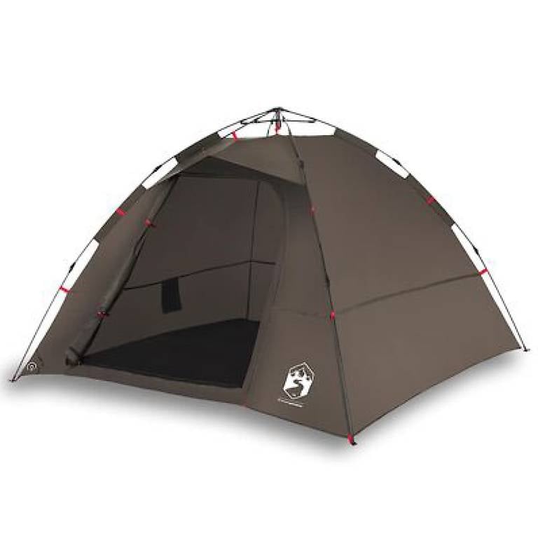 Angelzelt 4 Personen Braun Quick Release 192737