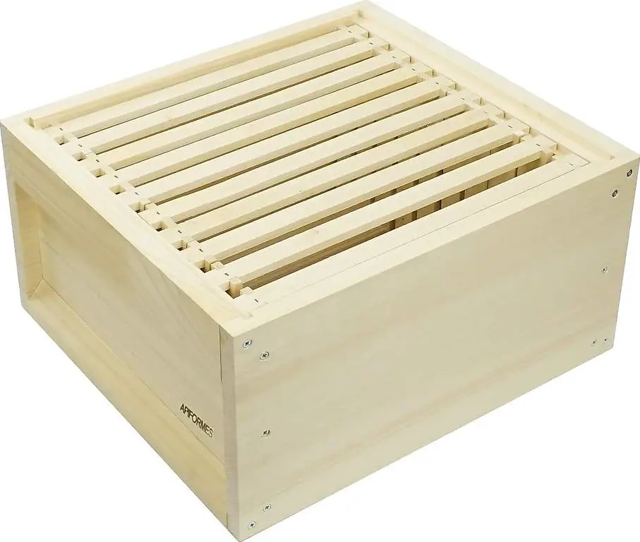 Zander Liebig Zarge + 10 Rähmchen, 520x420x230 mm