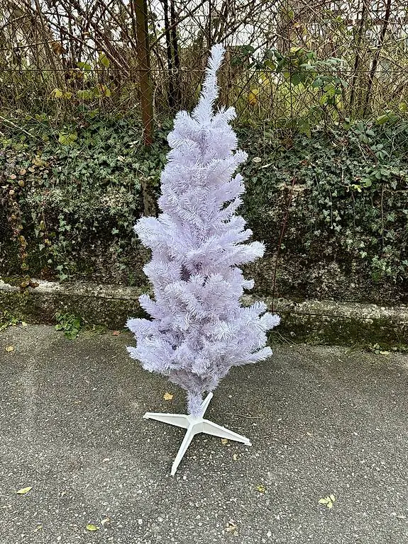 Weisser Weihnachtsbaum ca. 150cm hoch 2-teilig
