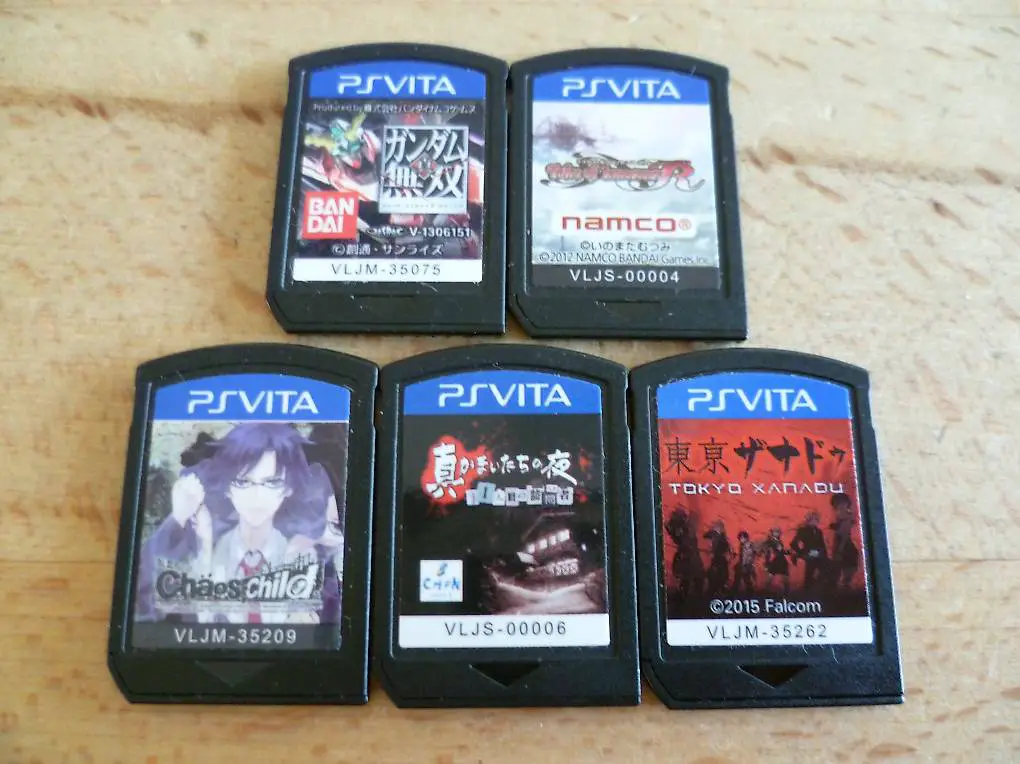 5 japanische Spiele für Sony PS Vita