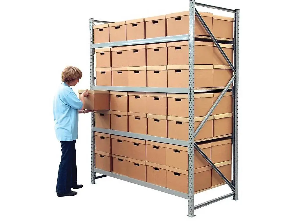 Fachregal Lagergestell 220x190cm, 8 Träger