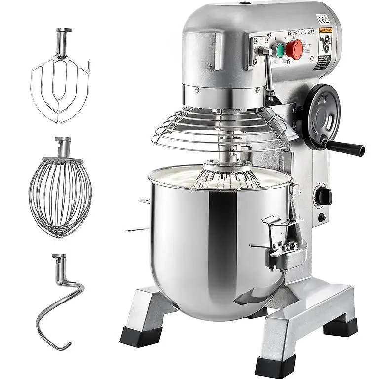 Robot de Cuisine 1100 W Robot Mélangeur Pétrisseur Inox
