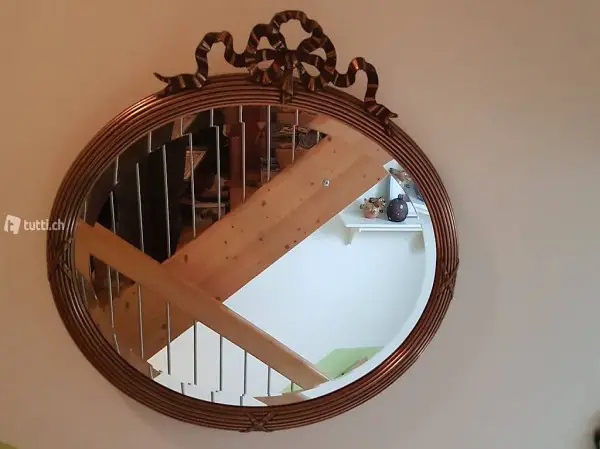 schwerer alter Jugendstilspiegel 80x60cm