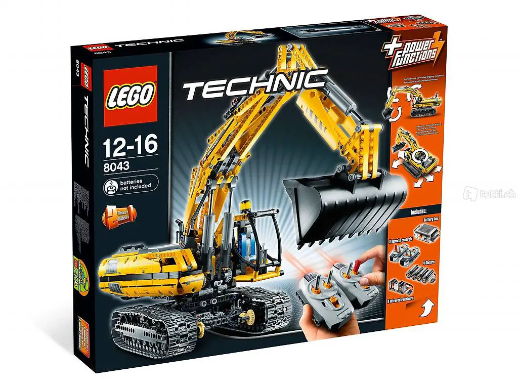  LEGO Technic 8043 - Motorisierter Raupenbagger (Neuware)