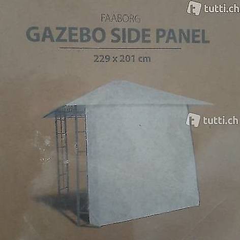 1 x neue OVP Pavillon Seitenwand Panel 229 x 201 cm