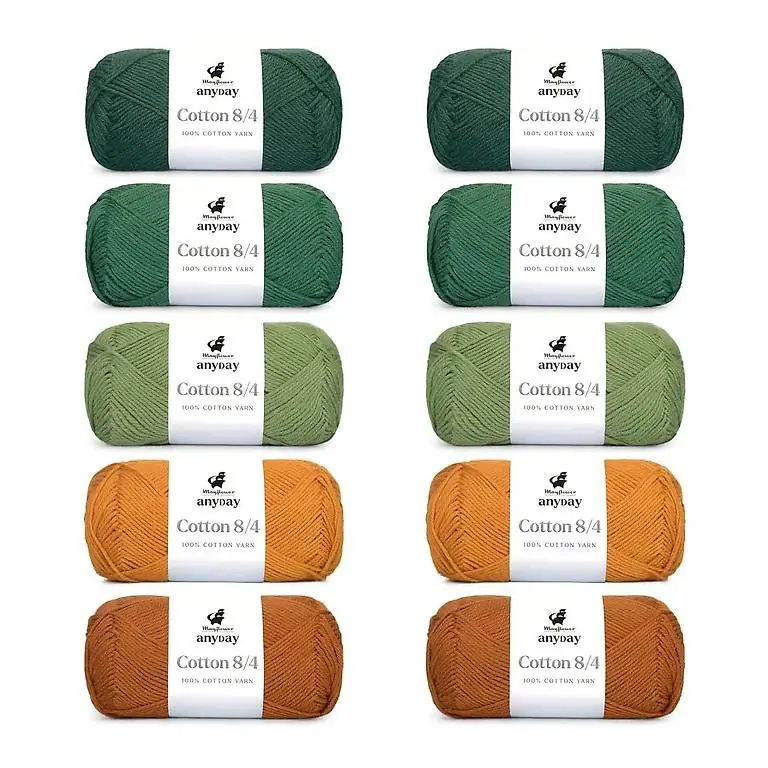 10x50gr Baumwollgarn Stricken Häkeln Weben Decken Kinder