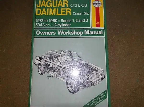 Werkstatthandbuch Reparaturlanleitung Jaguar V 12 Oldtimer
