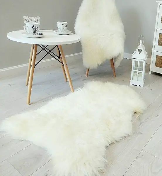  Lammfell Schaffell Echt Teppich Rug