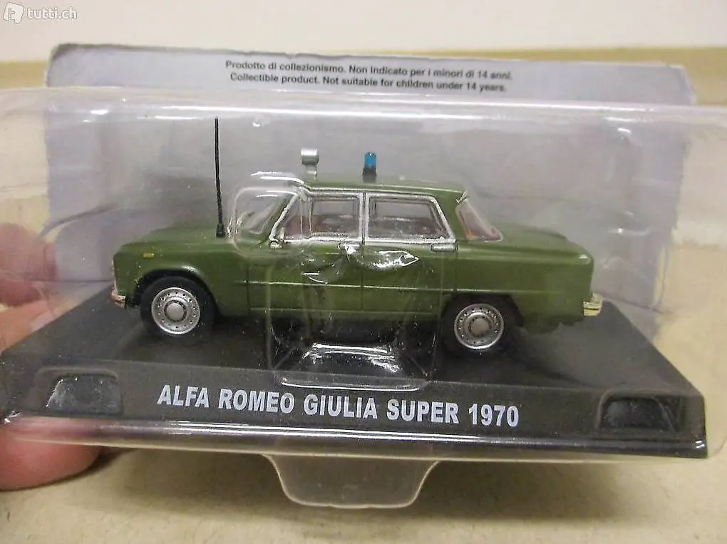 Alfa Romeo Giulia Super (1970) Carabinieri Modell 1:43 RAR