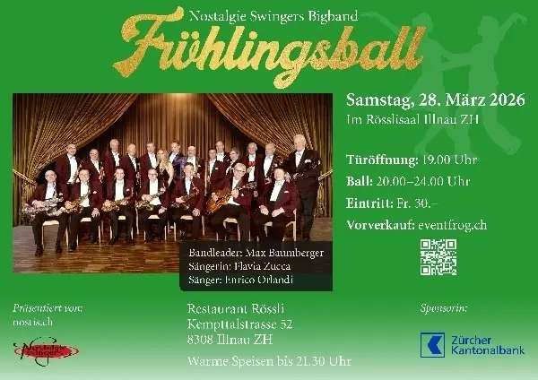 28.03.2026 Frühlingsball der Nostalgie Swingers Bigband