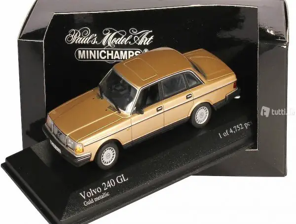 1:43 Minichamps - Volvo 240 GL 1986 - gold metallic