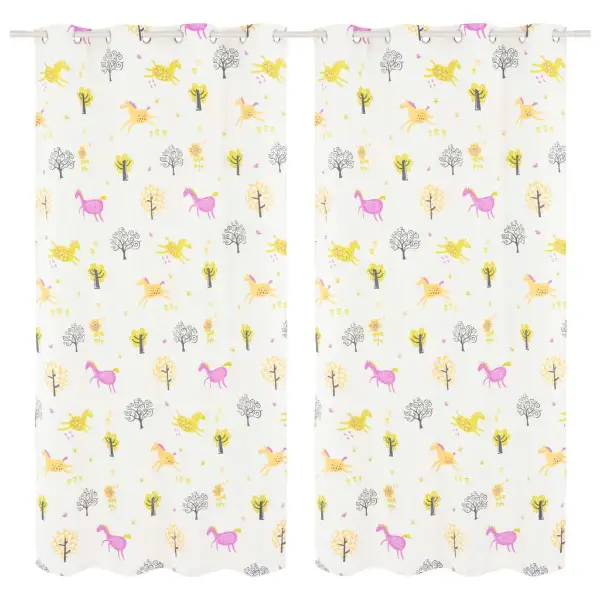  Verdunkelungsvorhang Kinderzimmer 2 Stk. Bedruckt 140 x 24..