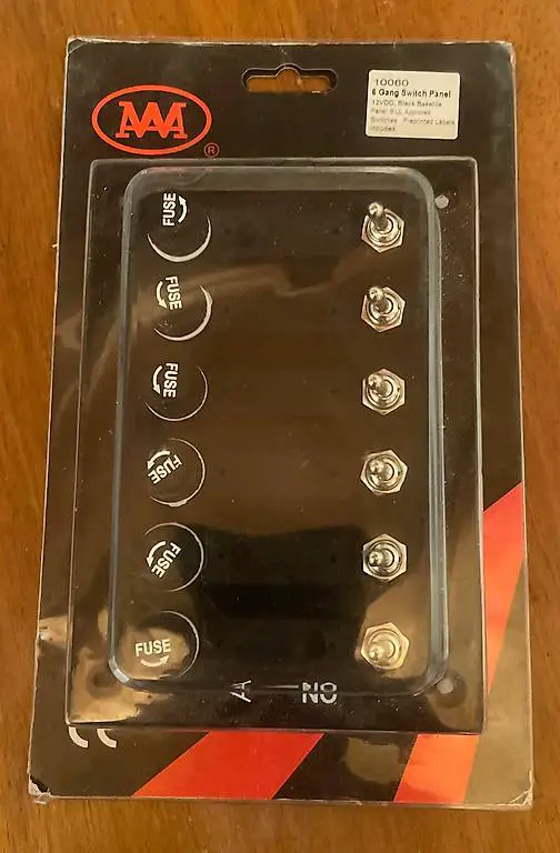 Schaltplanel Camper Wohnmobil mit Sicherung