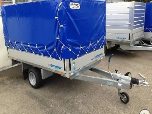  Blachenanhänger, Hochlader, WM-Meyer, HLN 1325/151, Blache