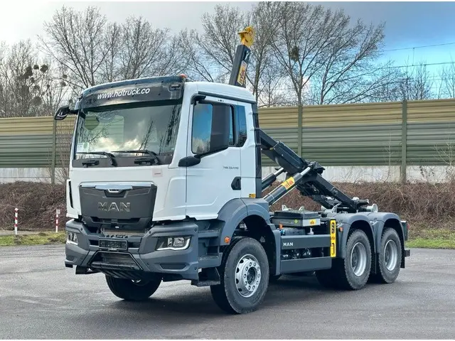 MAN, MAN TGS 33.440 6x4 Euro6e Abrollkipper Hyva, Abrollkipper (Haken)