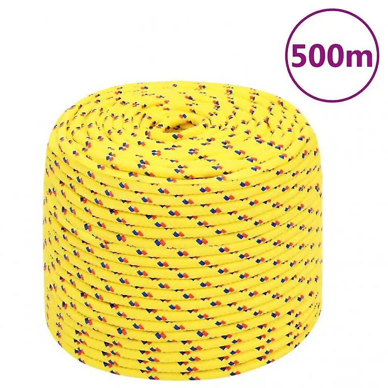 Bootsseil Gelb 6 mm 500 m Polypropylen